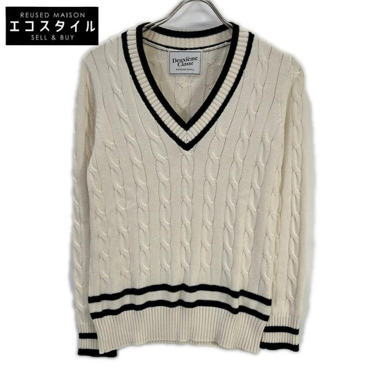 Deuxieme Classe ドゥーズィエムクラス コットン×カシミヤ チルデンニット トップス