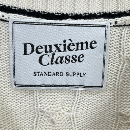 Deuxieme Classe ドゥーズィエムクラス コットン×カシミヤ チルデンニット トップス