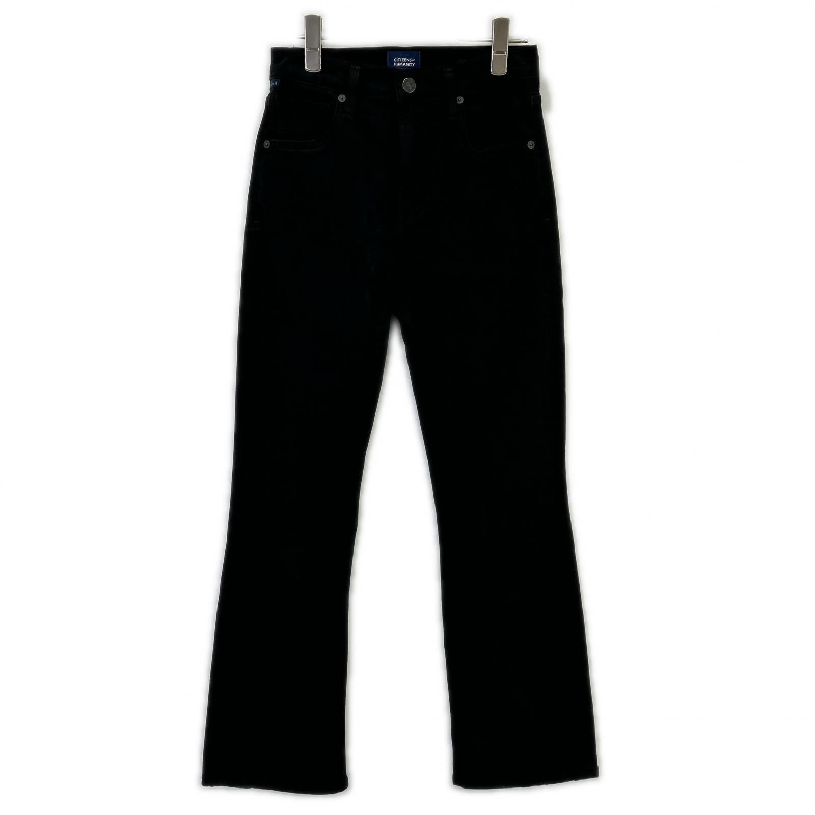 CITIZENS of HUMANITY シチズンズオブヒューマニティー 25年製 ISOLA CROPPED BOOT ブラックデニム ボトムス
