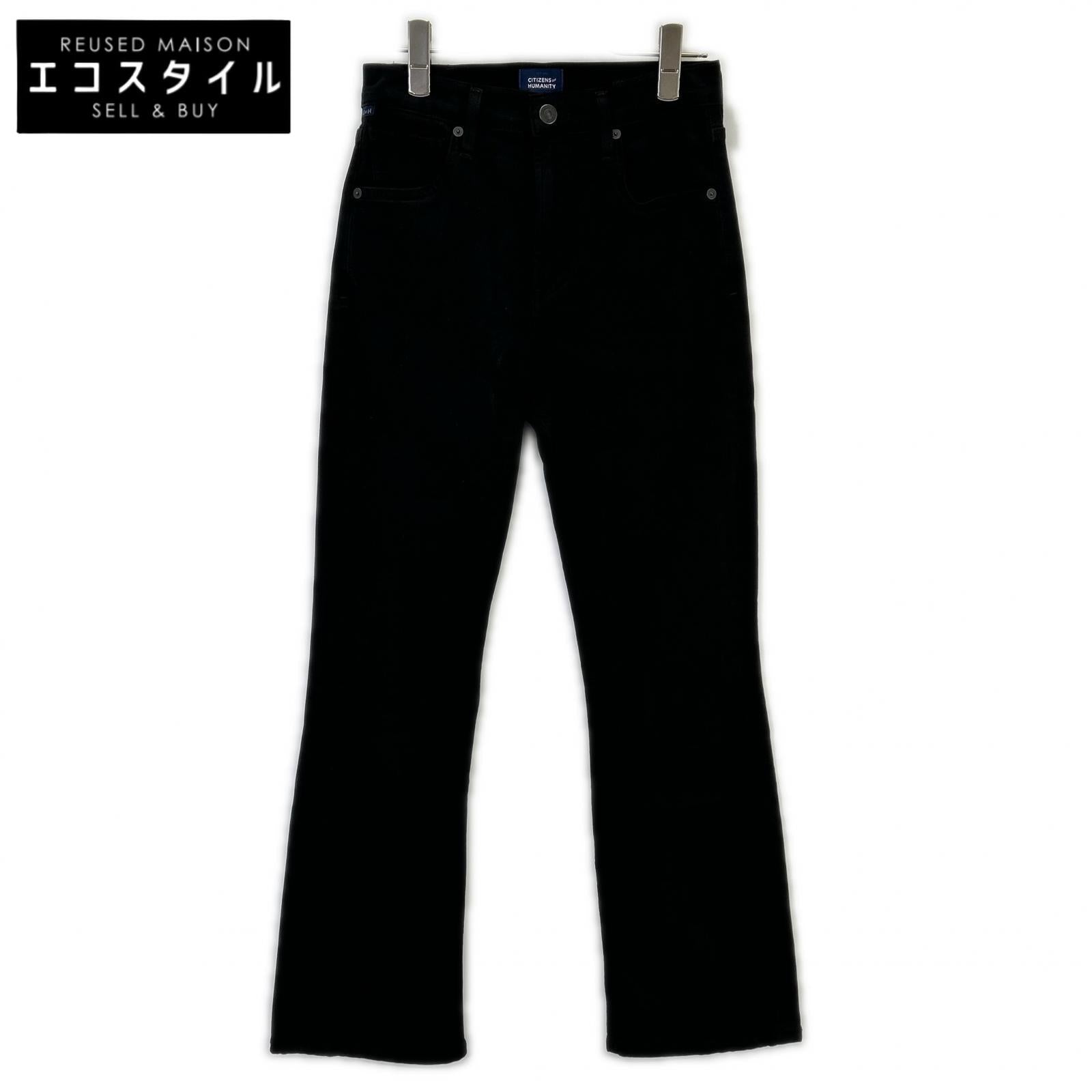CITIZENS of HUMANITY シチズンズオブヒューマニティー 25年製 ISOLA CROPPED BOOT ブラックデニム ボトムス