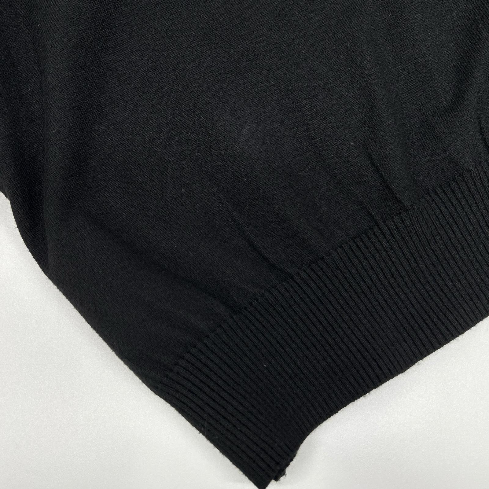 MADISON BLUE マディソンブルー MB999-8007 ブラック HELLO CREW NECK PO ニット トップス