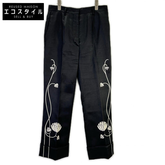 PRADA プラダ P205E S202 1XZY ウォーター リリー プリント シルク パジャマ ボトムス