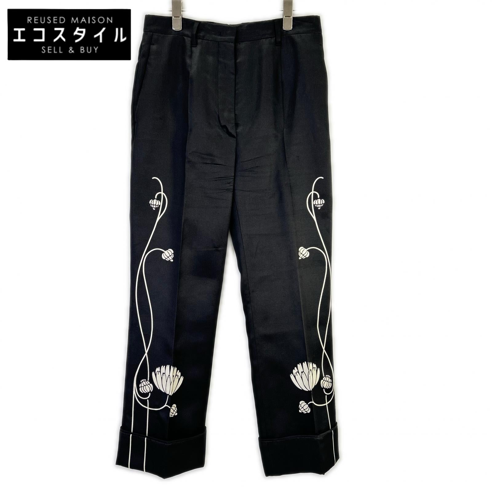 PRADA 普拉达 P205E S202 1XZY 睡莲印花真丝睡衣裤