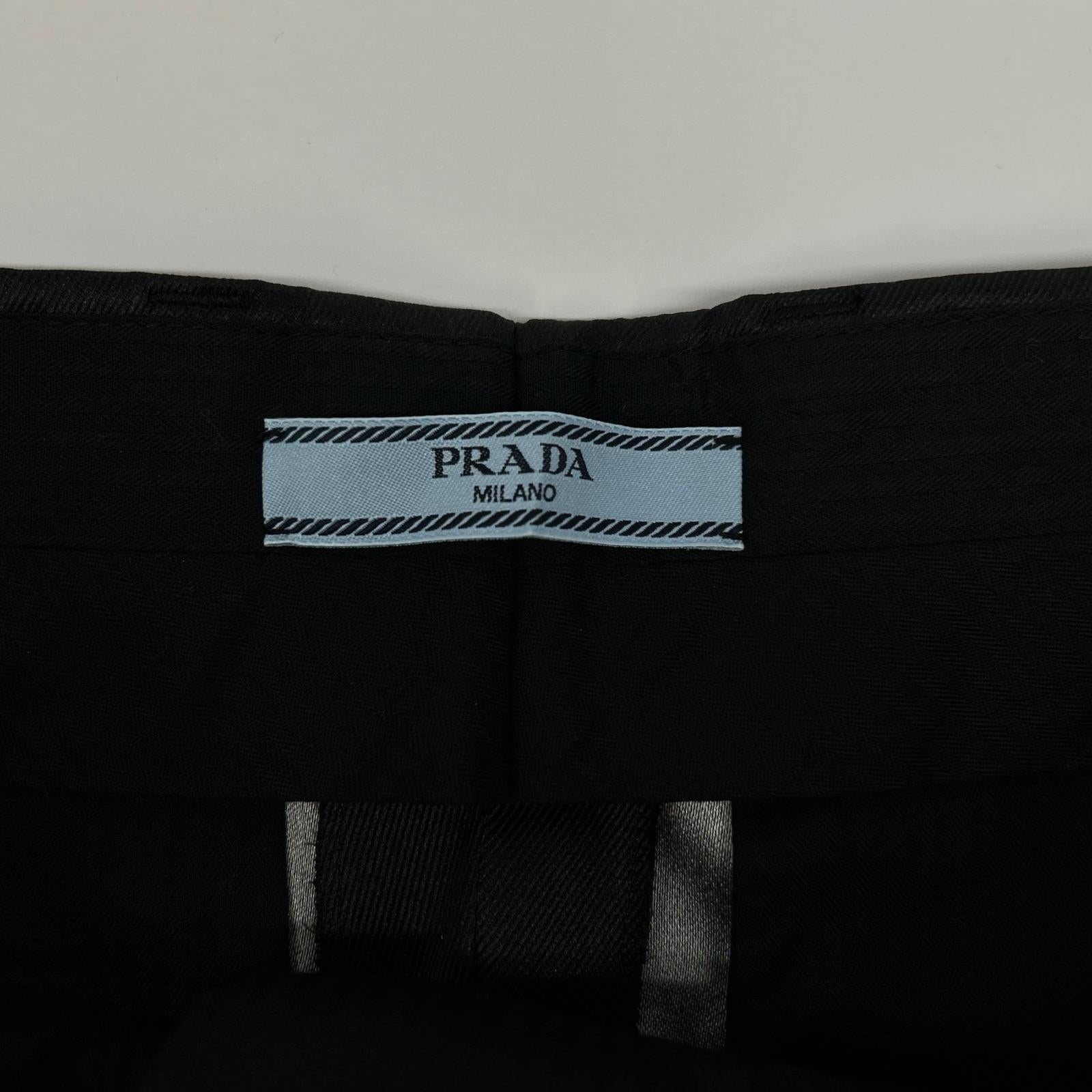 PRADA プラダ P205E S202 1XZY ウォーター リリー プリント シルク パジャマ ボトムス