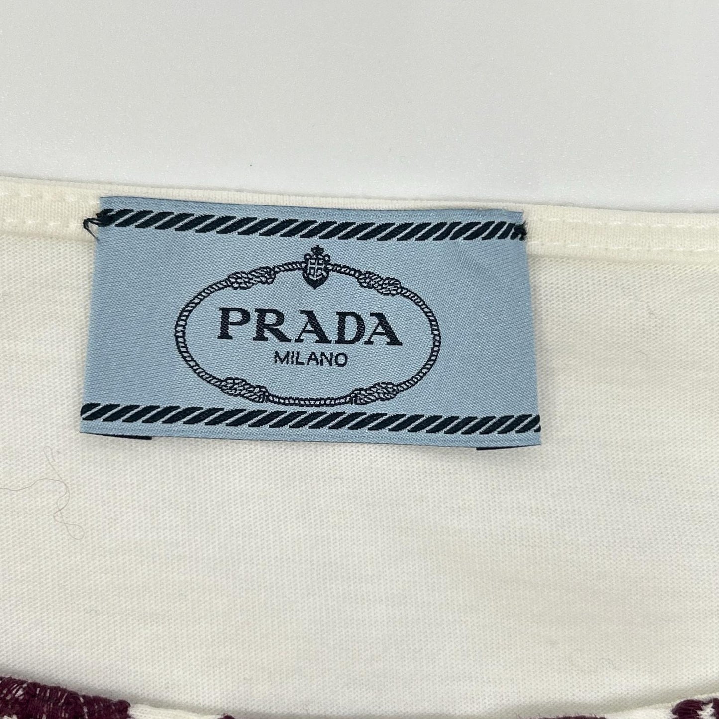 PRADA 普拉达 花卉刺绣 无袖 T恤 上衣