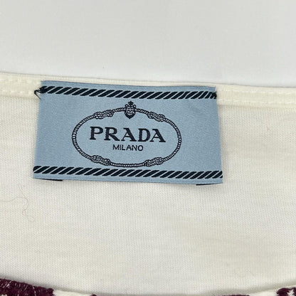 PRADA 普拉达 花卉刺绣 无袖 T恤 上衣