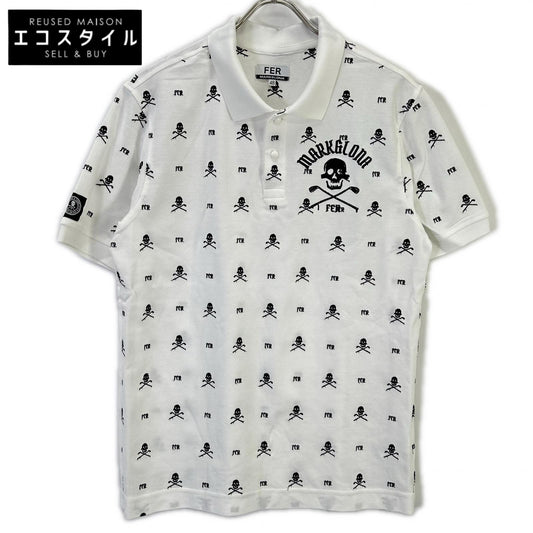 MARK&LONA マークアンドロナ 25年製 MFM-5C-AP01 Johnson Polo ホワイト スカルポロシャツ トップス
