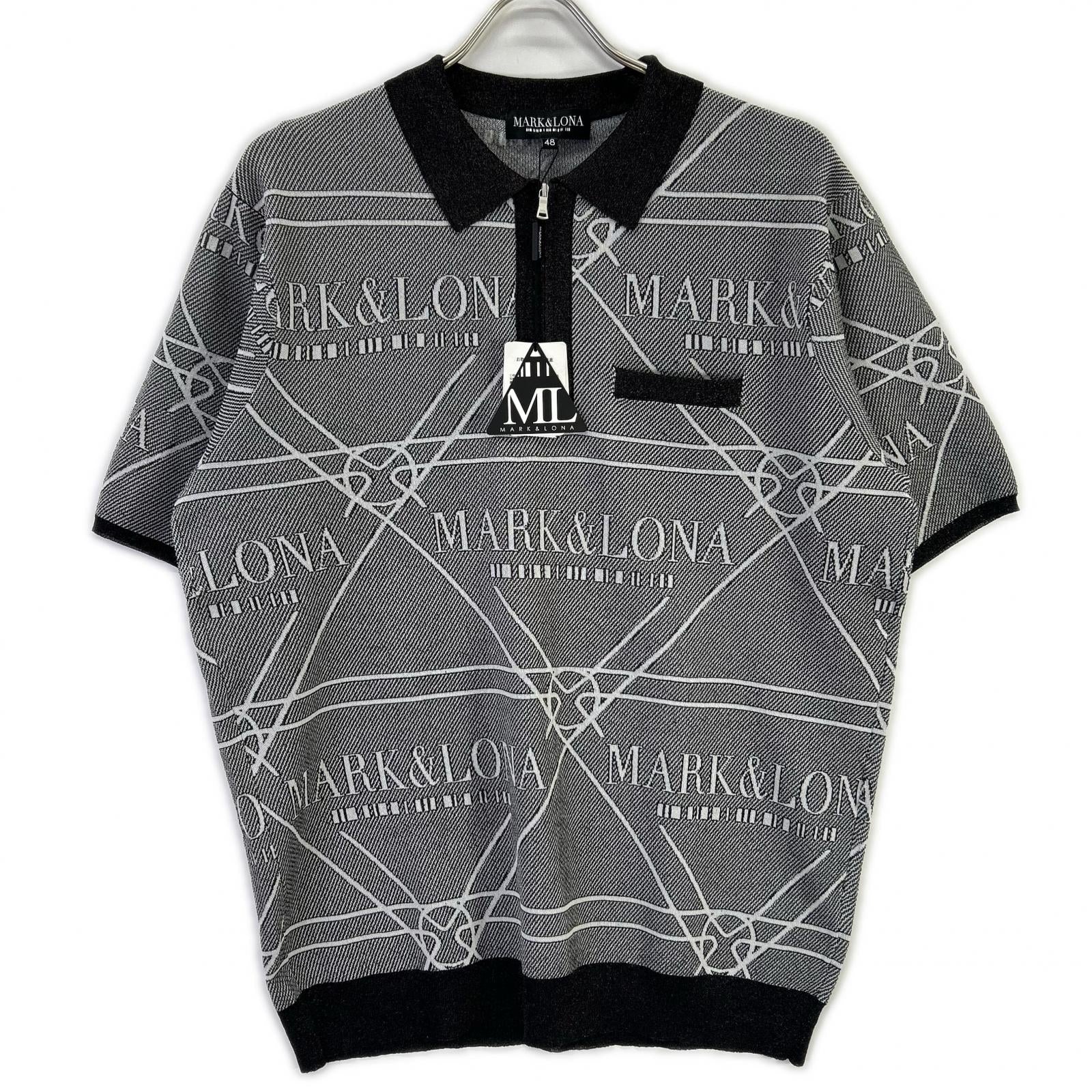 MARK&LONA マークアンドロナ 26年製 MCM-6A-AB53 Jacquard-knit