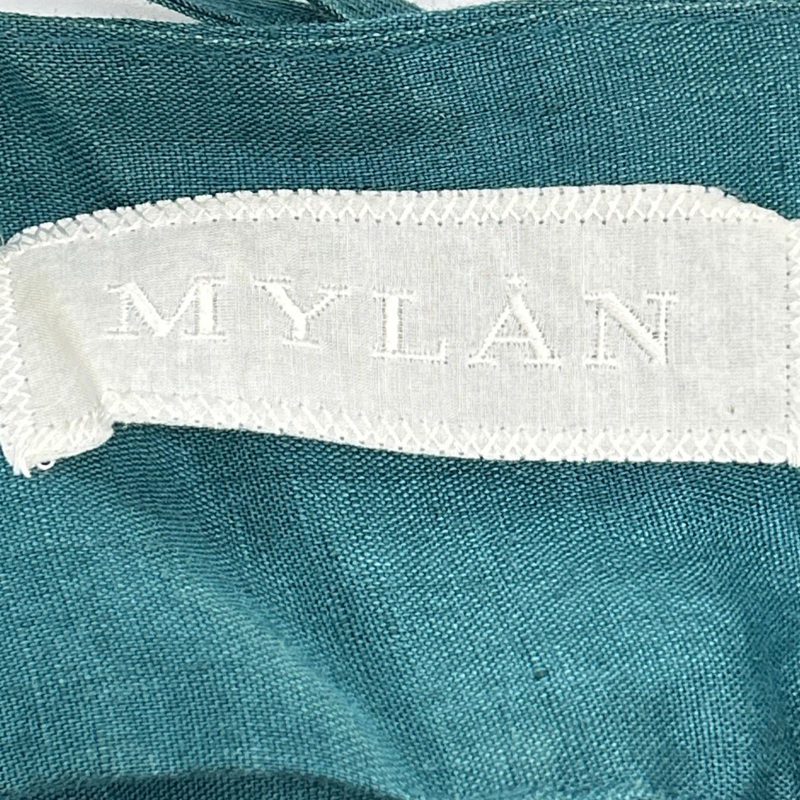 【SALE】 MYLAN マイラン MY19SS-OP031 グリーン バックリボン リネン キャミドレスワンピース ワンピース
