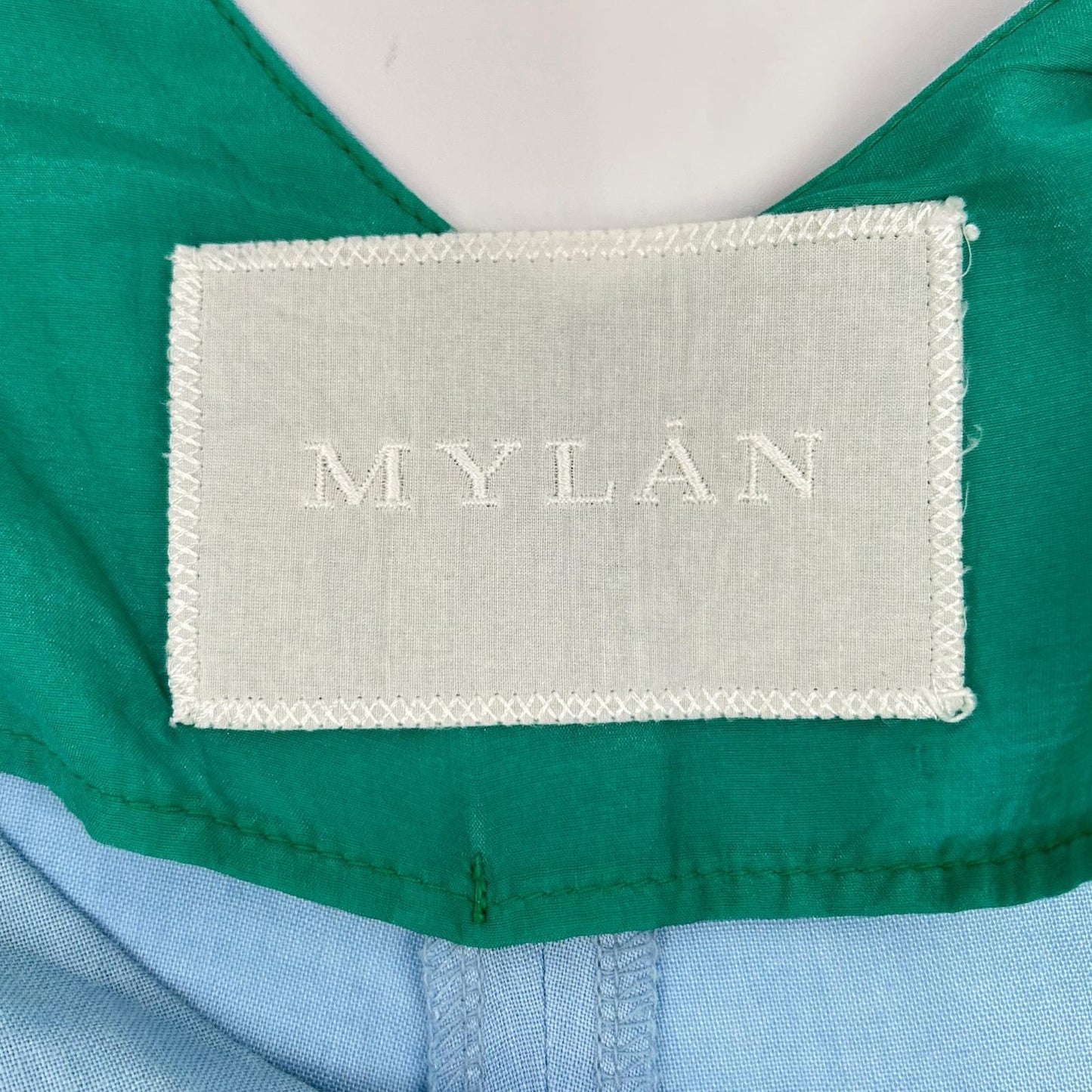 MYLAN マイラン MY20SS-OP060 カラーリネン コンビネゾン ブルー オーバーオール オールインワン