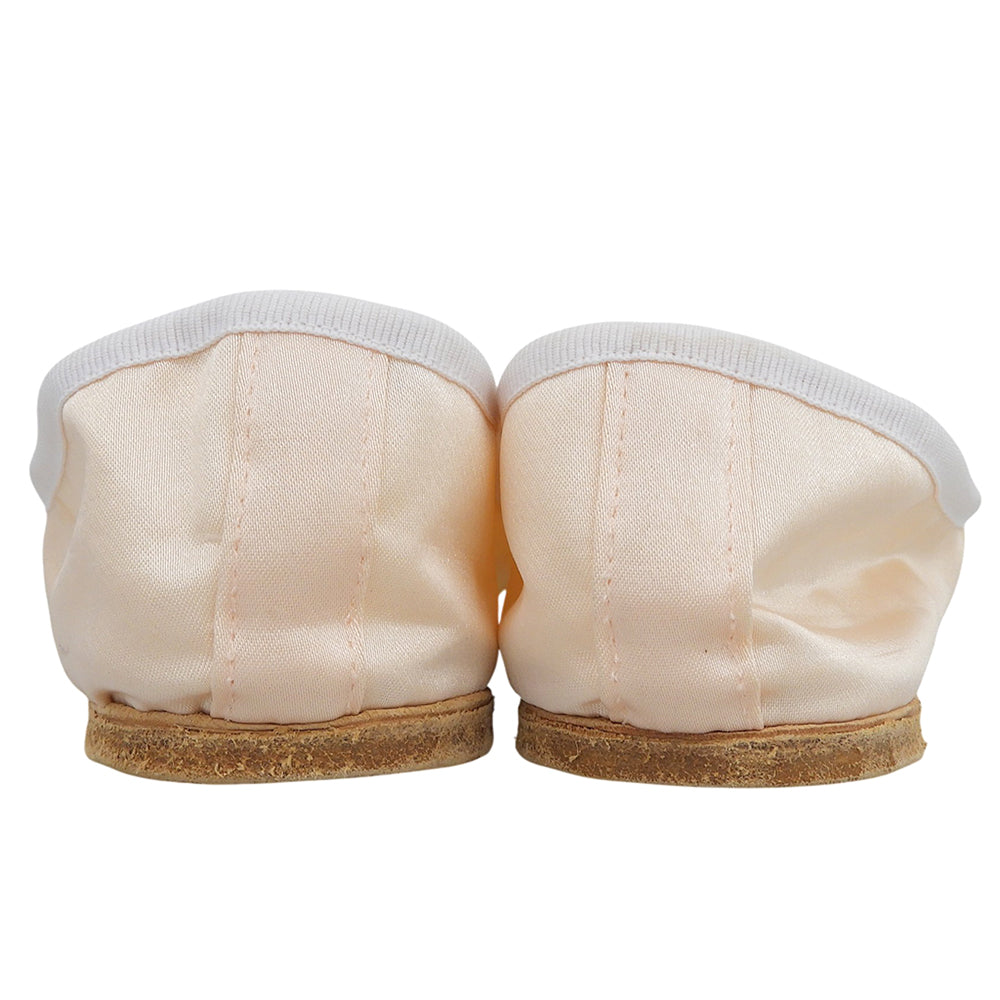 PORSELLI satin ballet flats for women, light pink, size 39, shoes