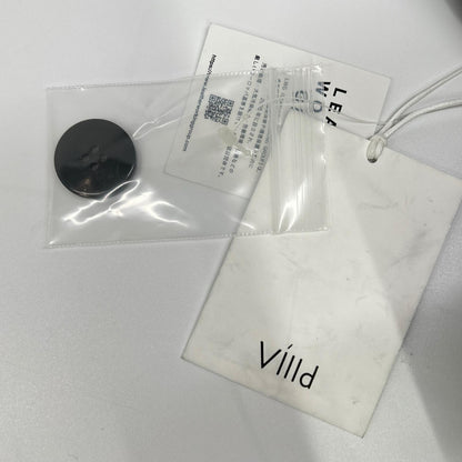 VillD ヴィルド 5952150 ブラック スエードゴートレザー オーバーコート コート