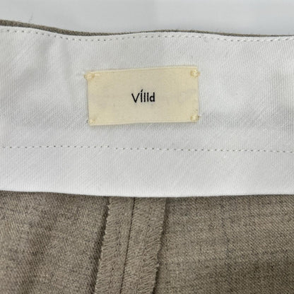 VillD ヴィルド 5951740 ライトグレー 2タックワイドトラウザー ボトムス