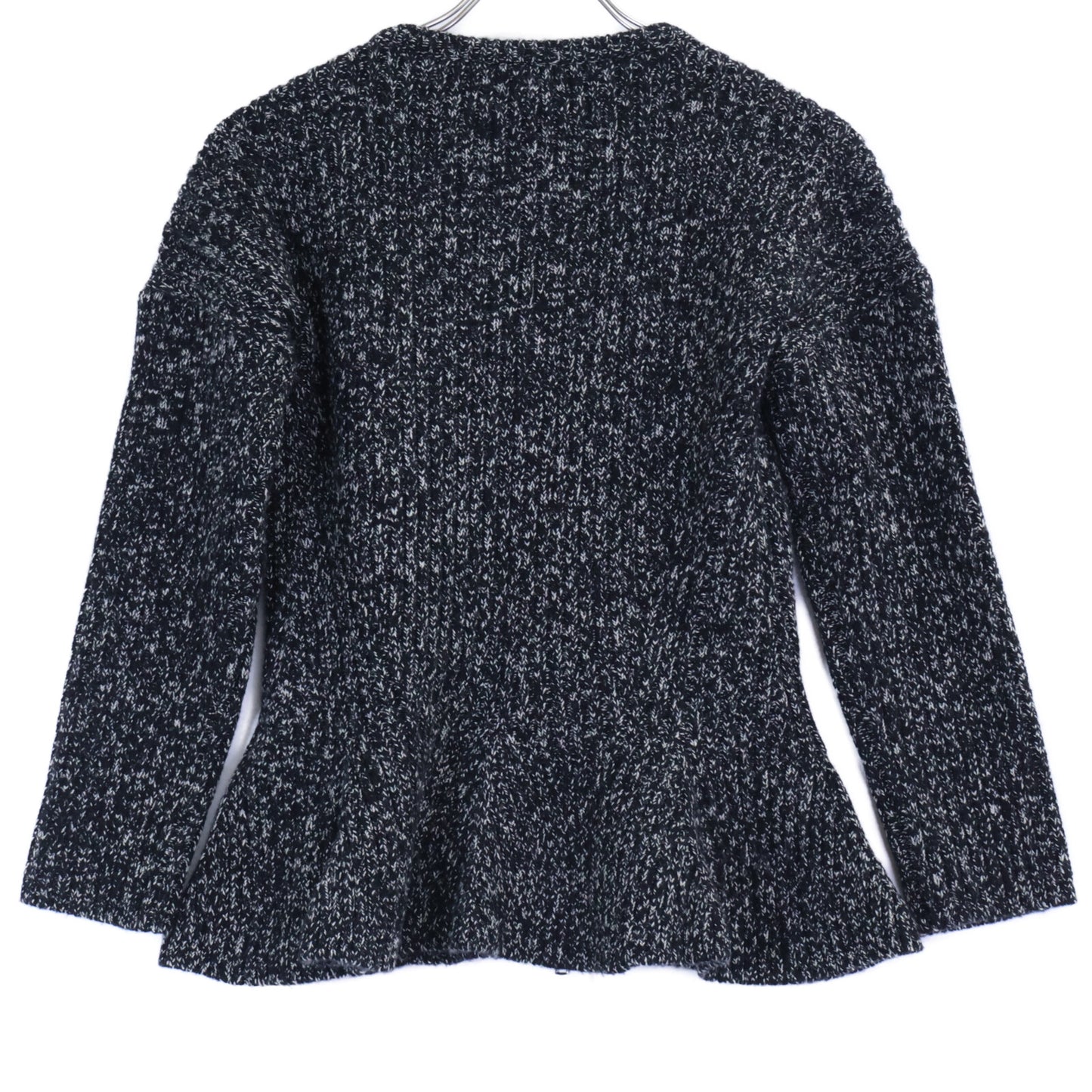Max Mara マックスマーラ 【美品】2521346052/2521306032 Kim リブニット ペプラム ジップジャケット/ロングスカート セットアップ スーツ セットアップ