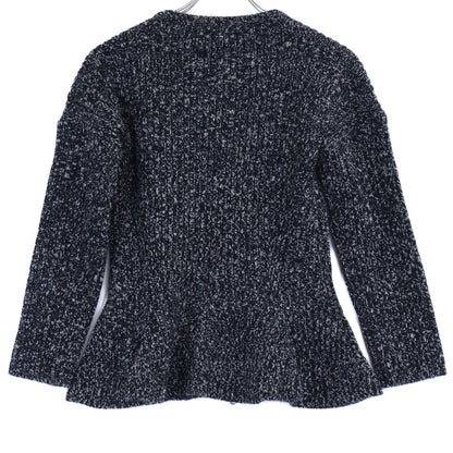 Max Mara マックスマーラ 【美品】2521346052/2521306032 Kim リブニット ペプラム ジップジャケット/ロングスカート セットアップ スーツ セットアップ