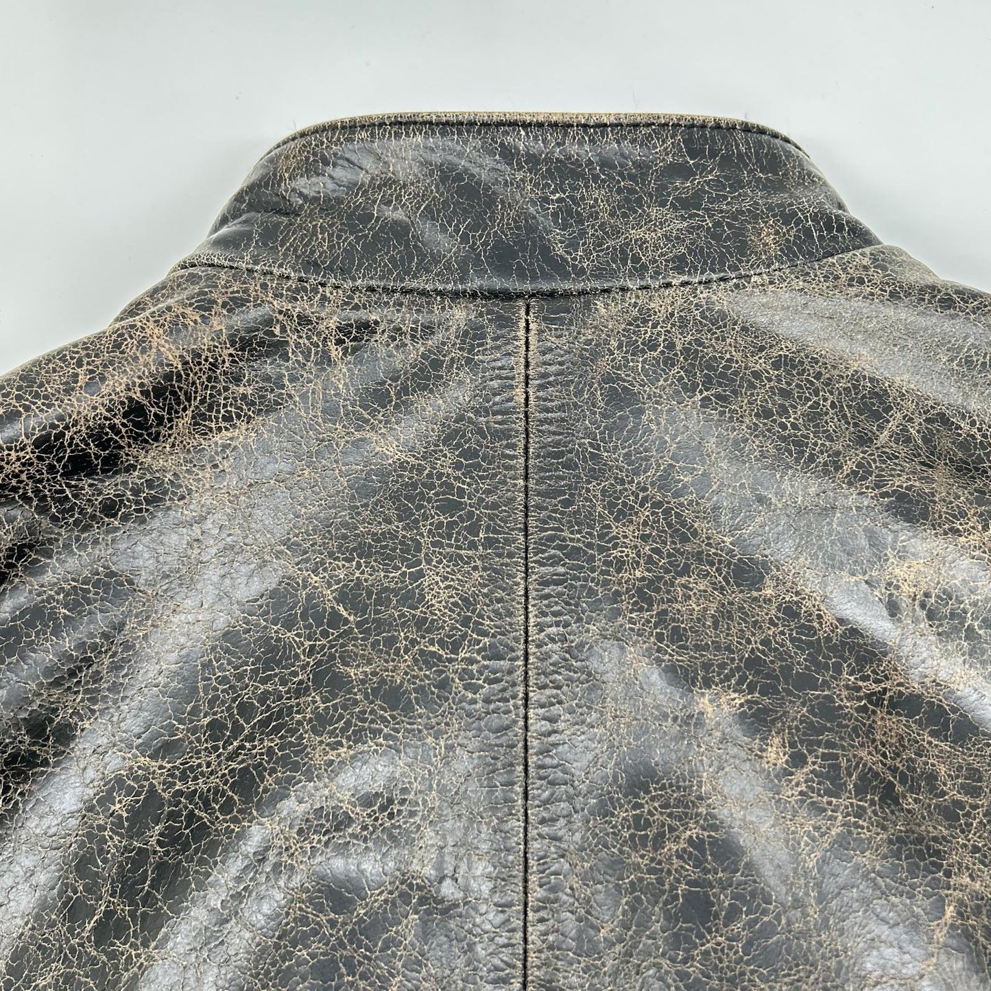 AVIREX アヴィレックス 6151121 DISTRES LEATHER クラック加工 シングルライダース ジャケット