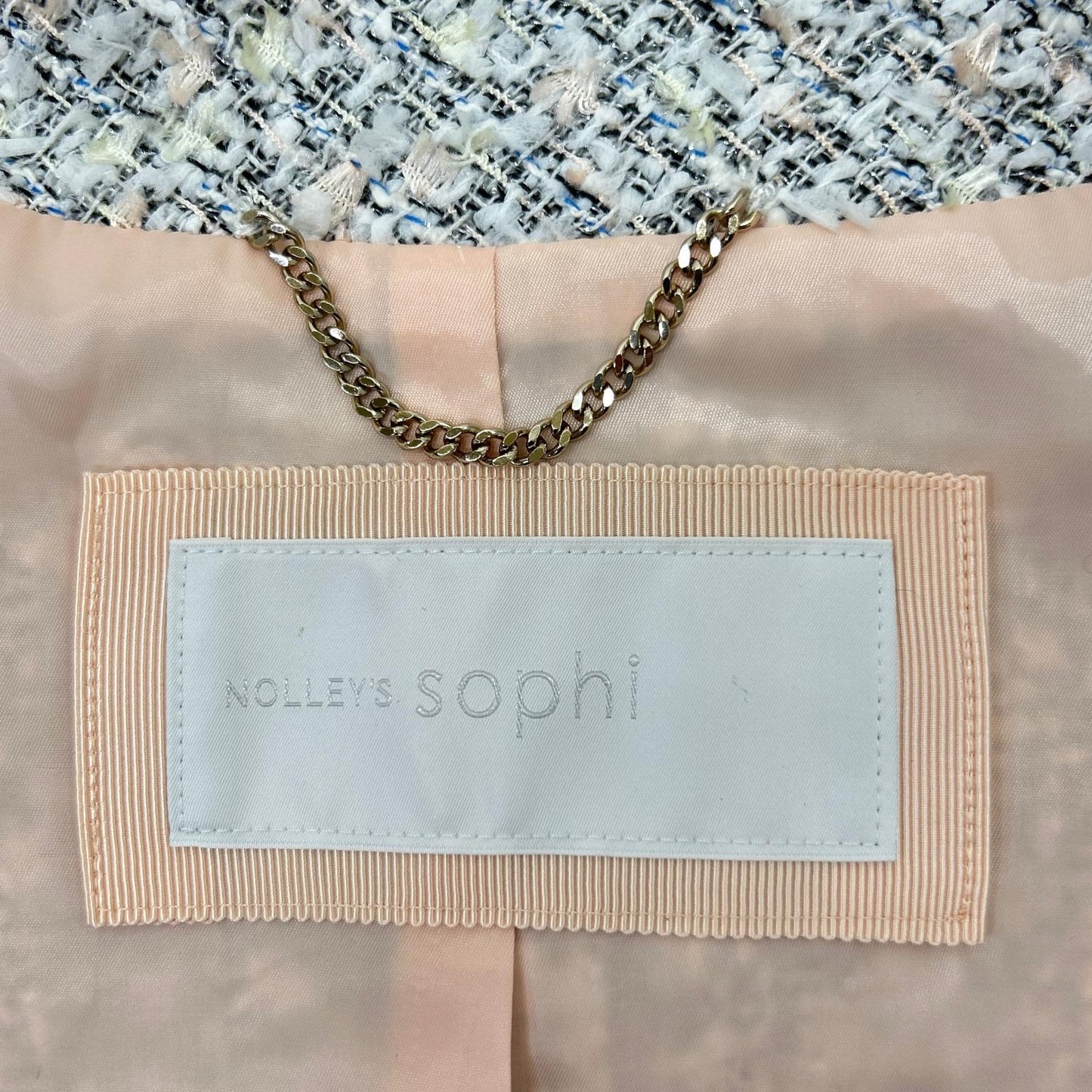 NOLLEY’S sophi ノーリーズソフィー 5-0030-1-04-001 マルチカラー ファンシーツイードジレ トップス