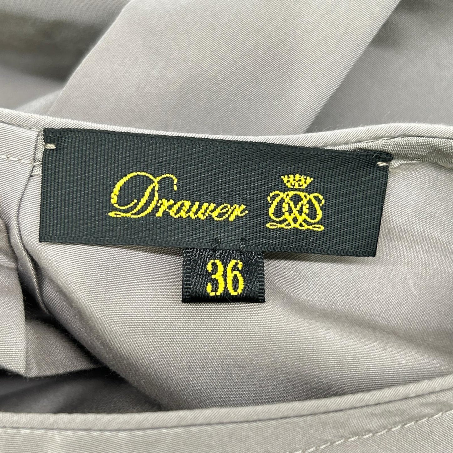 DRAWER ドゥロワー 6521-299-1032 ブラウン ステッチフリルスリーブブラウス トップス