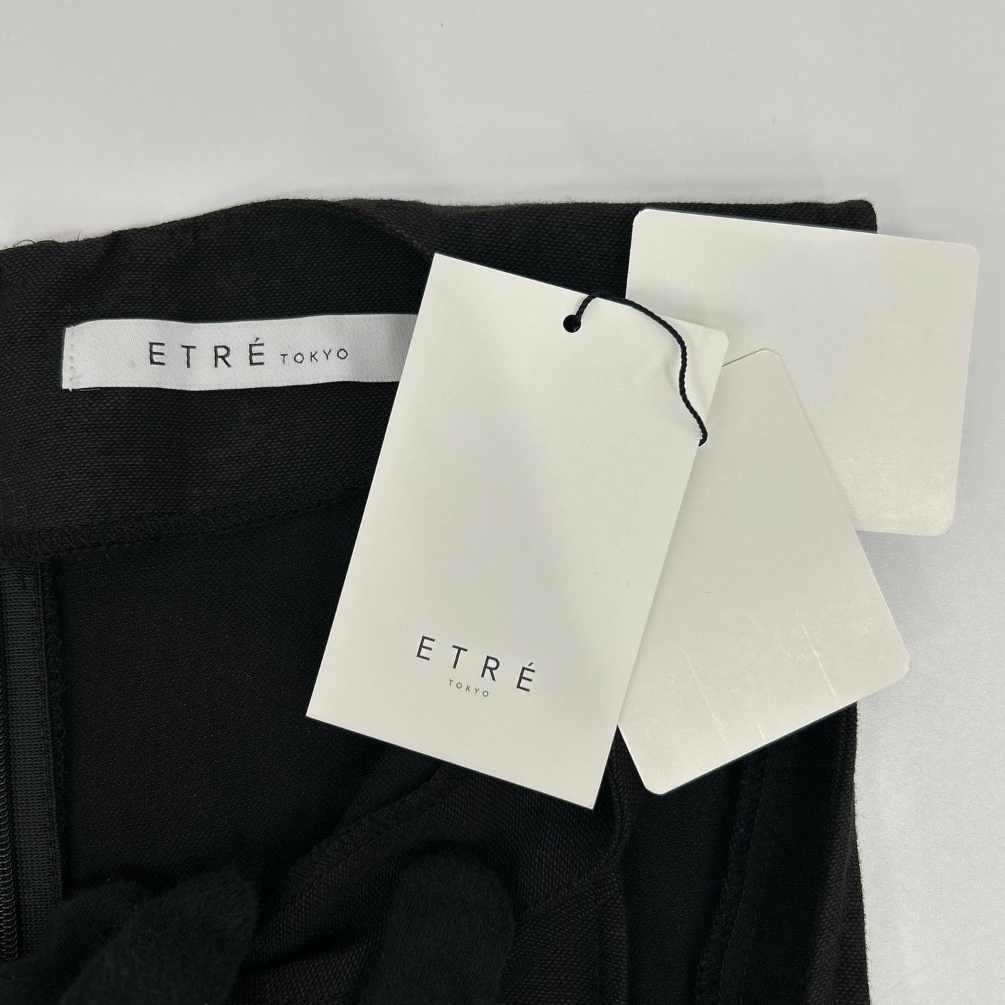 ETRE TOKYO エトレトウキョウ 1219430114 ブラック リネン混 コンビネゾン/オールインワン オーバーオール オールインワン
