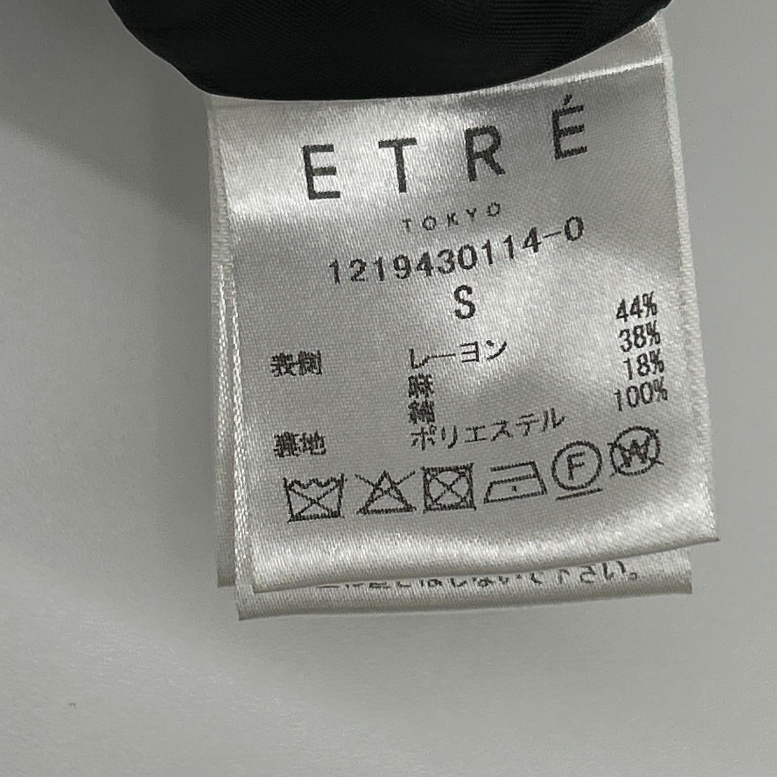 ETRE TOKYO エトレトウキョウ 1219430114 ブラック リネン混 コンビネゾン/オールインワン オーバーオール オールインワン
