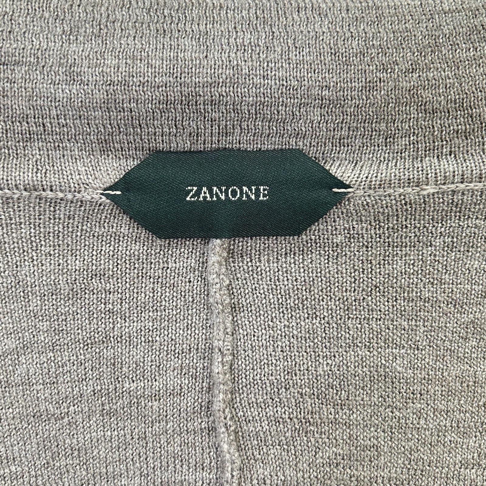 ZANONE ザノーネ 7ET JP1 ZC078 リブニットシングルジャケット ジャケット