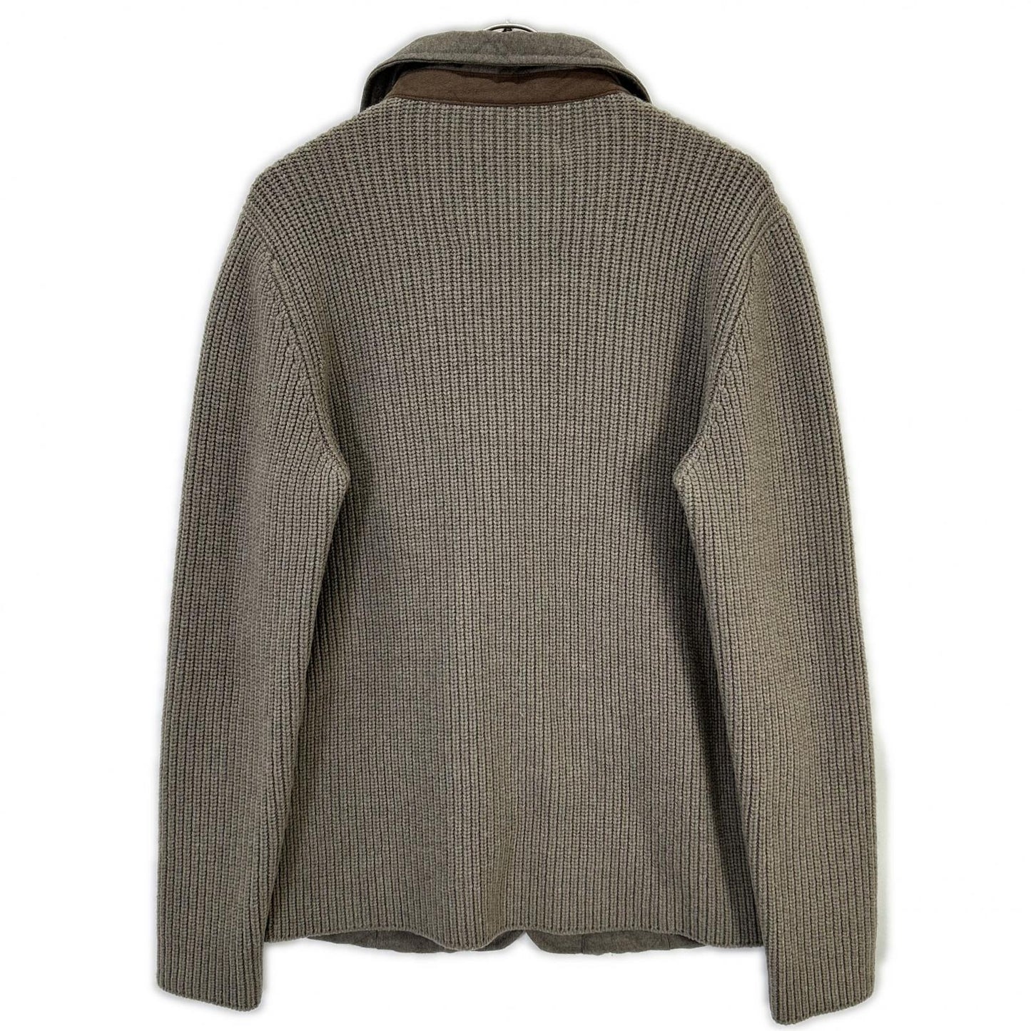 GRAN SASSO グランサッソ グレー ニット切替 中綿キルティングジャケット ジャケット