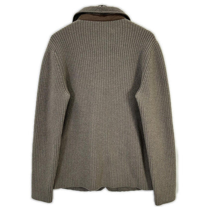 GRAN SASSO グランサッソ グレー ニット切替 中綿キルティングジャケット ジャケット