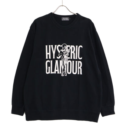 HYSTERIC GLAMOUR ヒステリックグラマー 02251CS04 SUPER SOUL ブラック スウェット トップス