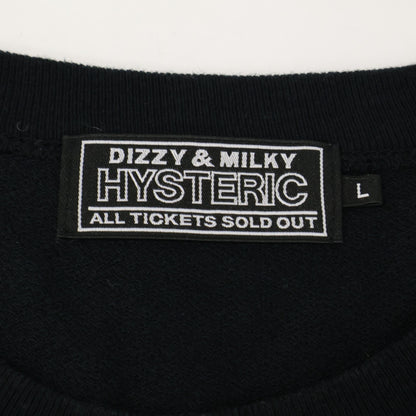 HYSTERIC GLAMOUR ヒステリックグラマー 02251CS04 SUPER SOUL ブラック スウェット トップス