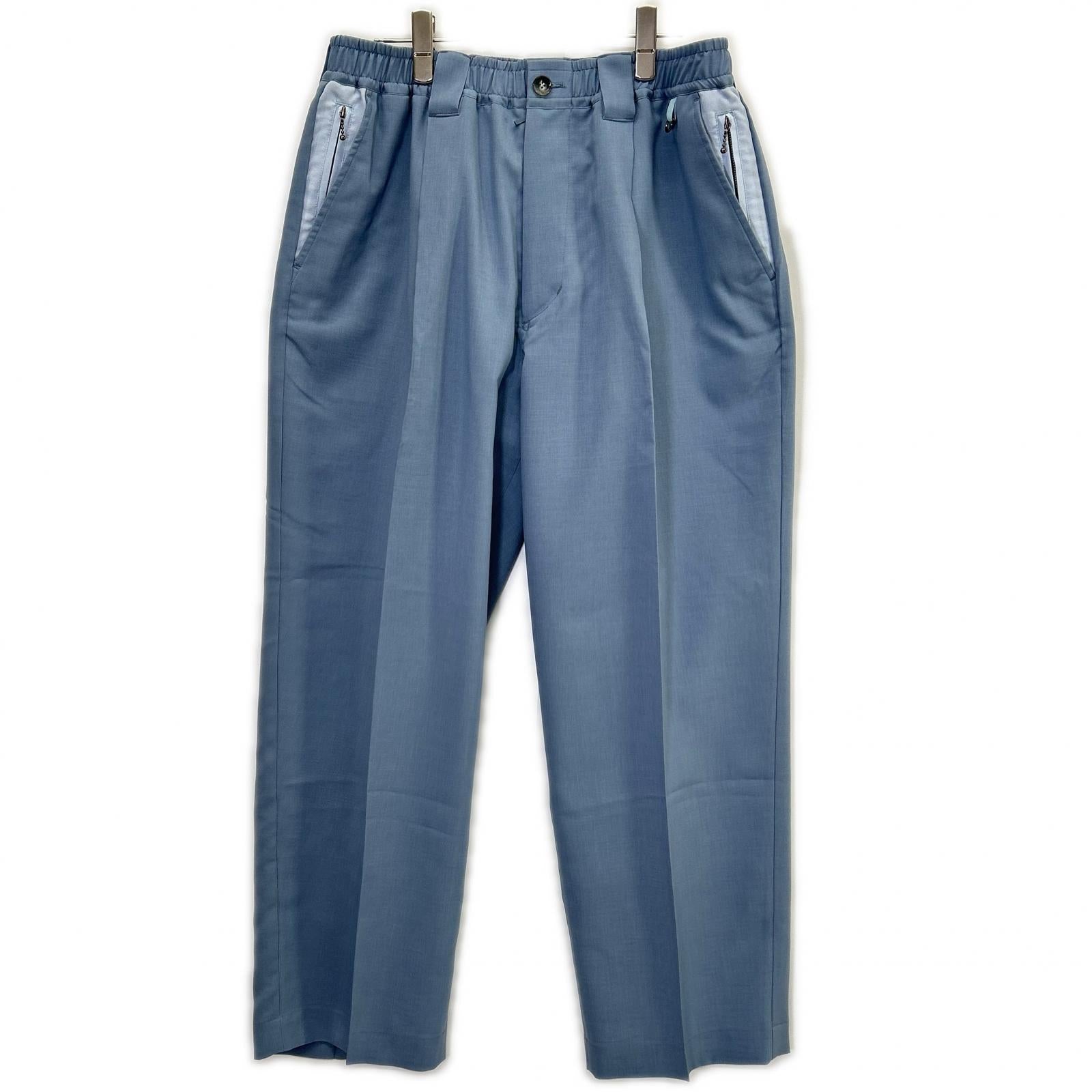 New Order ニューオーダー NWO-26SS-20 2TONE サックスブルー ワイドリラックスパンツ ボトムス