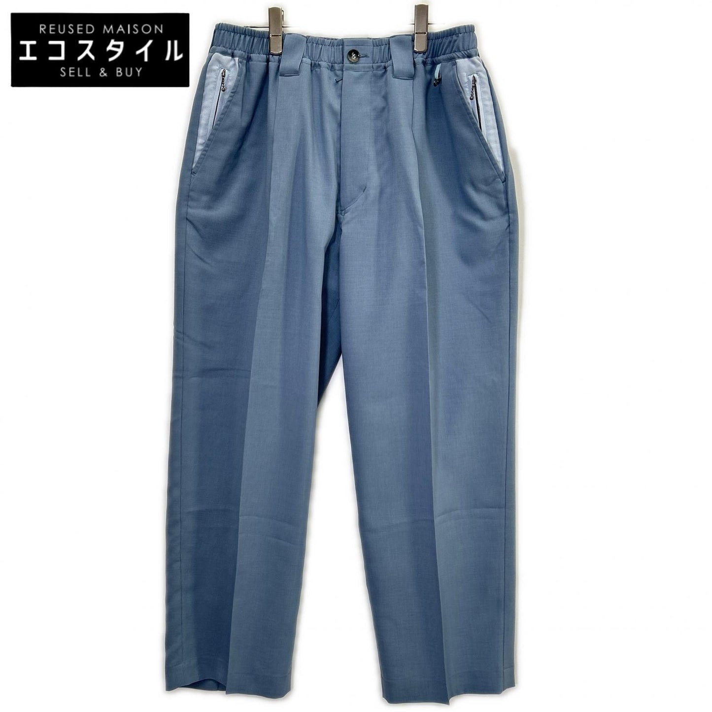 New Order ニューオーダー NWO-26SS-20 2TONE サックスブルー ワイドリラックスパンツ ボトムス