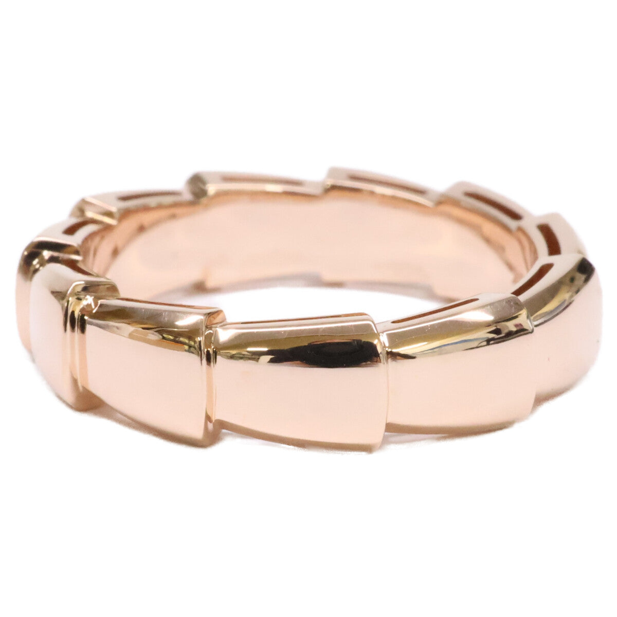 BVLGARI ブルガリ 仕上げ済み 358759 750RG セルペンティ ヴァイパー バンド リング 指輪