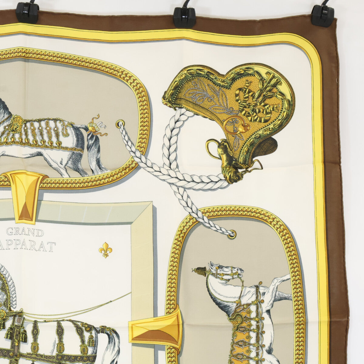 HERMES エルメス GRAND APPARAT 盛装の馬 シルク カレ90 スカーフ