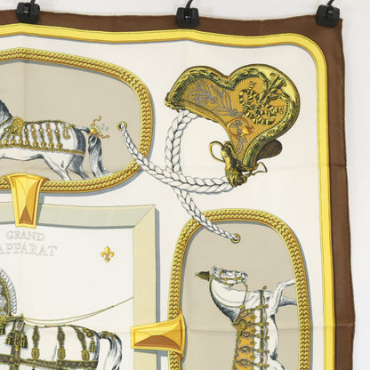 HERMES エルメス GRAND APPARAT 盛装の馬 シルク カレ90 スカーフ