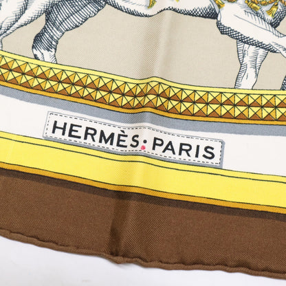 HERMES エルメス GRAND APPARAT 盛装の馬 シルク カレ90 スカーフ