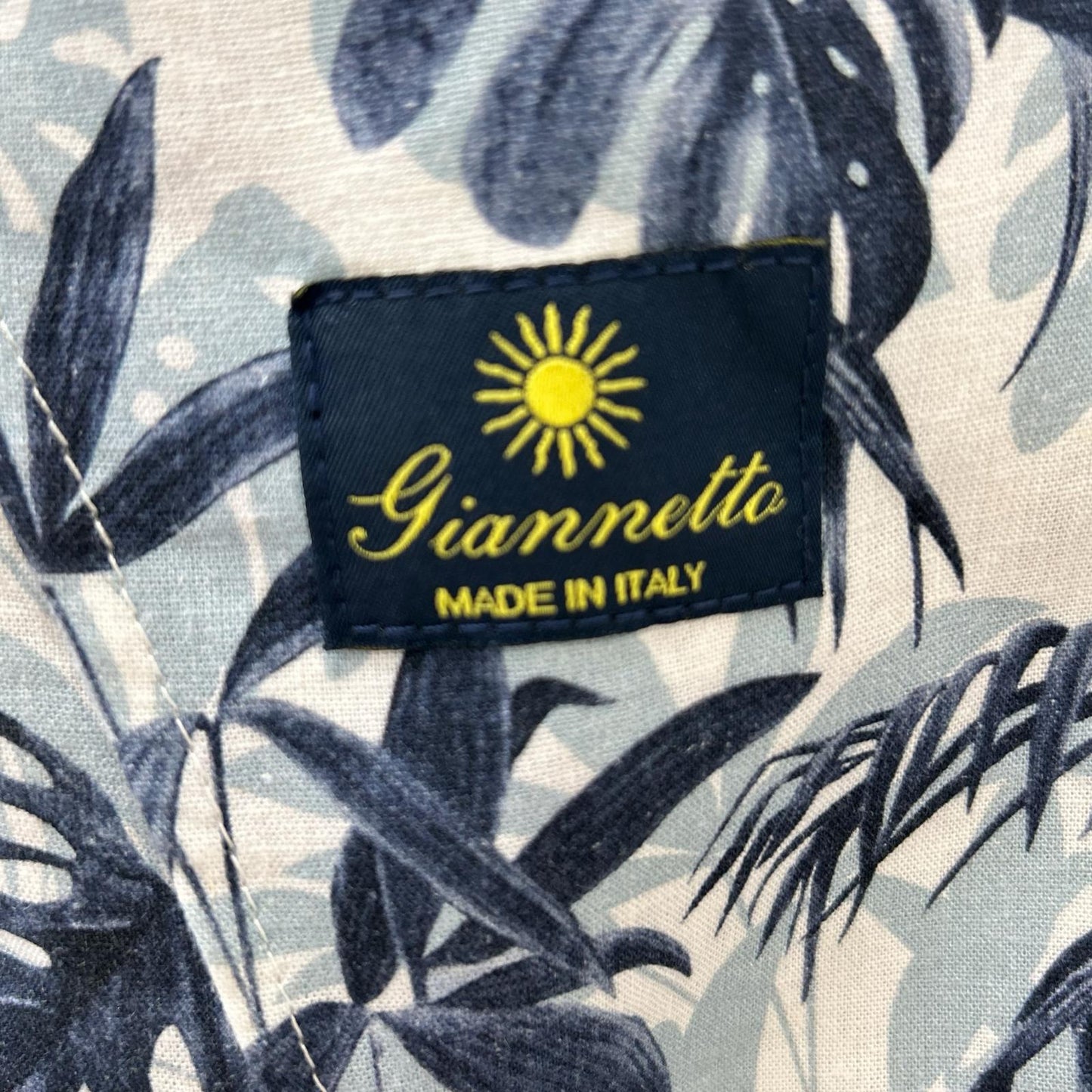 GIANNETTO ジャンネット CORALLO リネン リーフデザイン シングルジャケット ジャケット