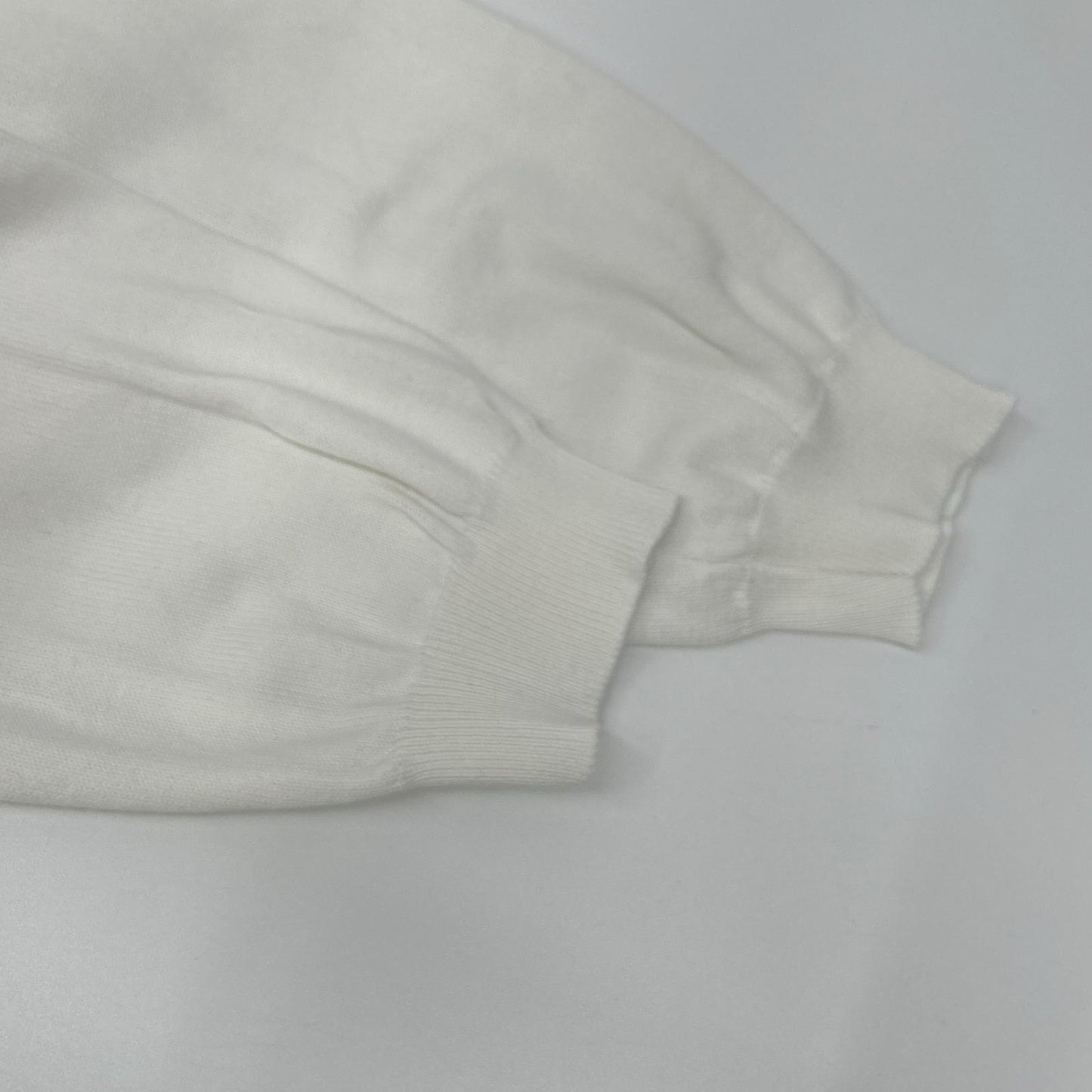GRAN SASSO グランサッソ ホワイト モックネック コットン ニット トップス