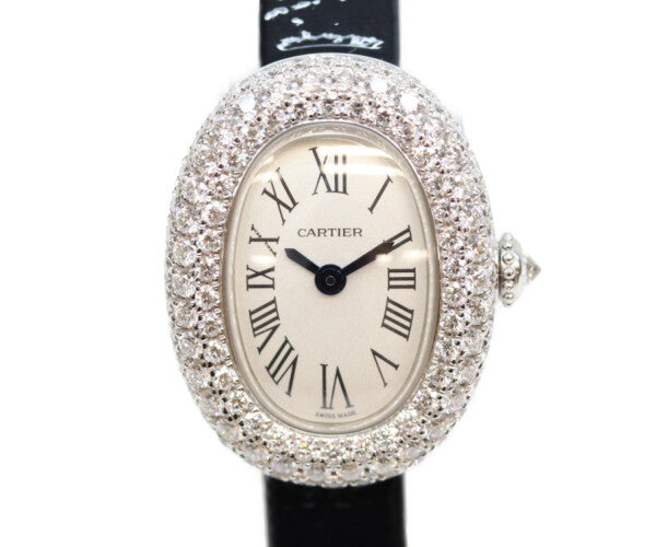 Cartier カルティエ WJBA0036 750 ダイヤ ミニ ベニュワール ウォッチ QZ 腕時計