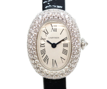 Cartier カルティエ WJBA0036 750 ダイヤ ミニ ベニュワール ウォッチ QZ 腕時計