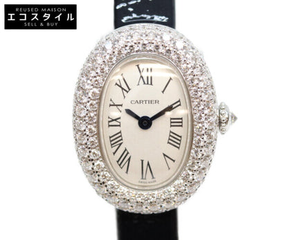 Cartier カルティエ WJBA0036 750 ダイヤ ミニ ベニュワール ウォッチ QZ 腕時計