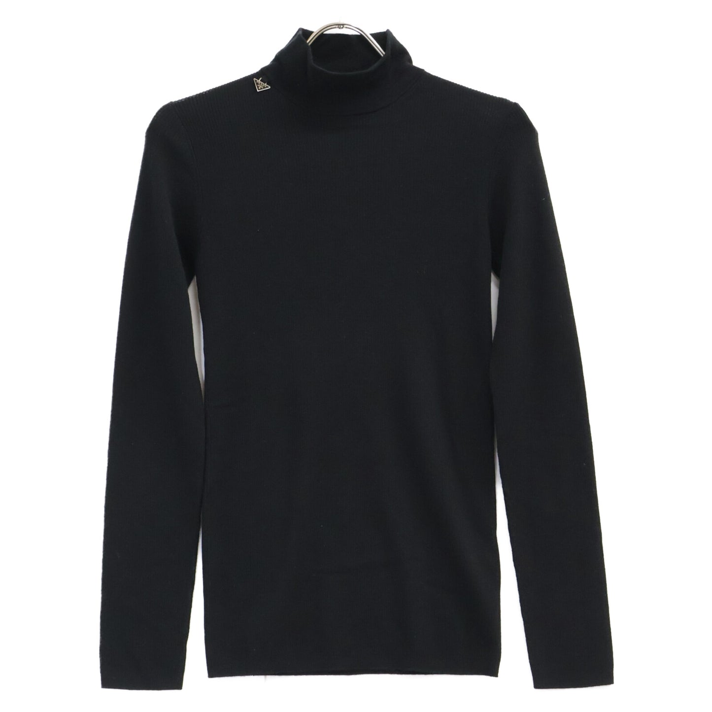 PRADA プラダ 【国内正規/25年製】P26567 トライアングルロゴプレート付 ハイネック ニットセーター トップス