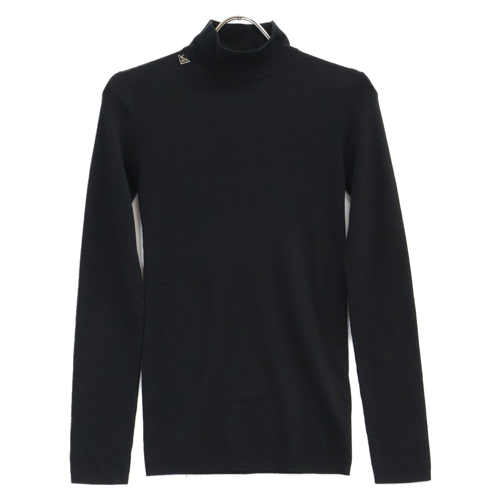 PRADA プラダ 【国内正規/25年製】P26567 トライアングルロゴプレート付 ハイネック ニットセーター トップス