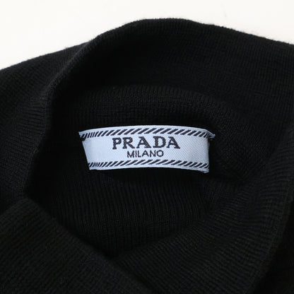 PRADA プラダ 【国内正規/25年製】P26567 トライアングルロゴプレート付 ハイネック ニットセーター トップス