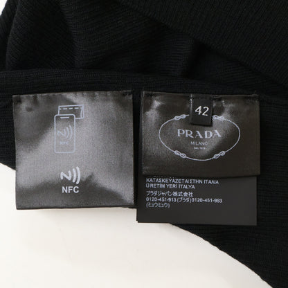 PRADA プラダ 【国内正規/25年製】P26567 トライアングルロゴプレート付 ハイネック ニットセーター トップス