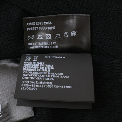 PRADA プラダ 【国内正規/25年製】P26567 トライアングルロゴプレート付 ハイネック ニットセーター トップス