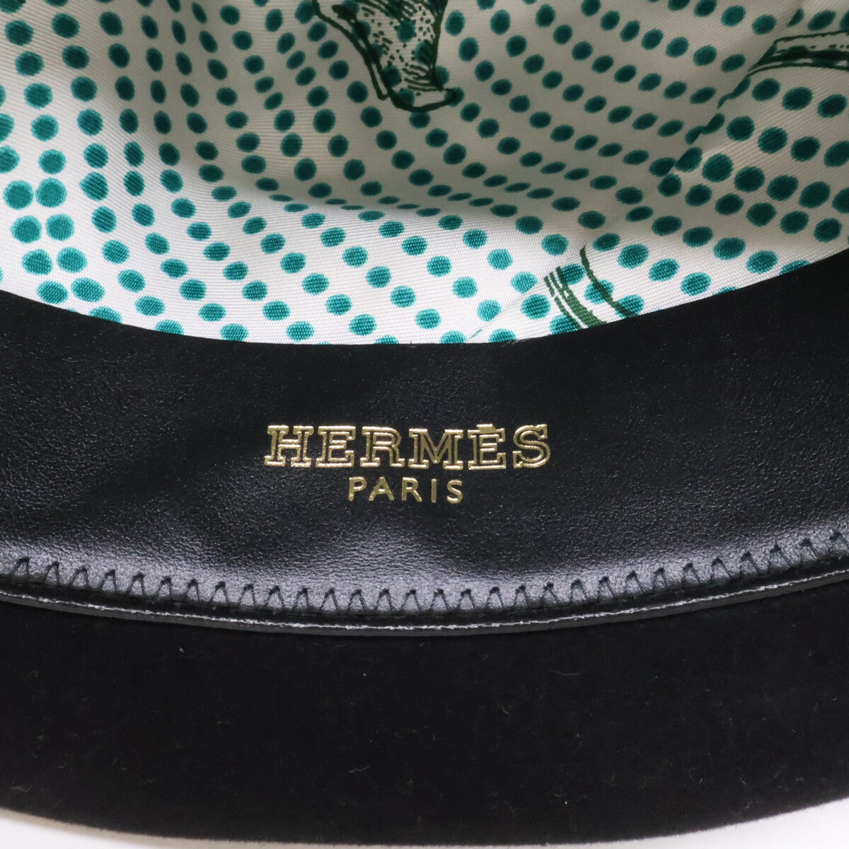 HERMES エルメス 【新品同様/国内正規】H182018N 裏地付 ラビットファーフェルト 中折れハット 帽子
