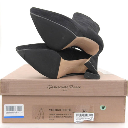 GIANVITOROSSI ジャンヴィトロッシ VERTIGO BOOTIE ブーティ― シューズ レディース ブラック 36 シューズ