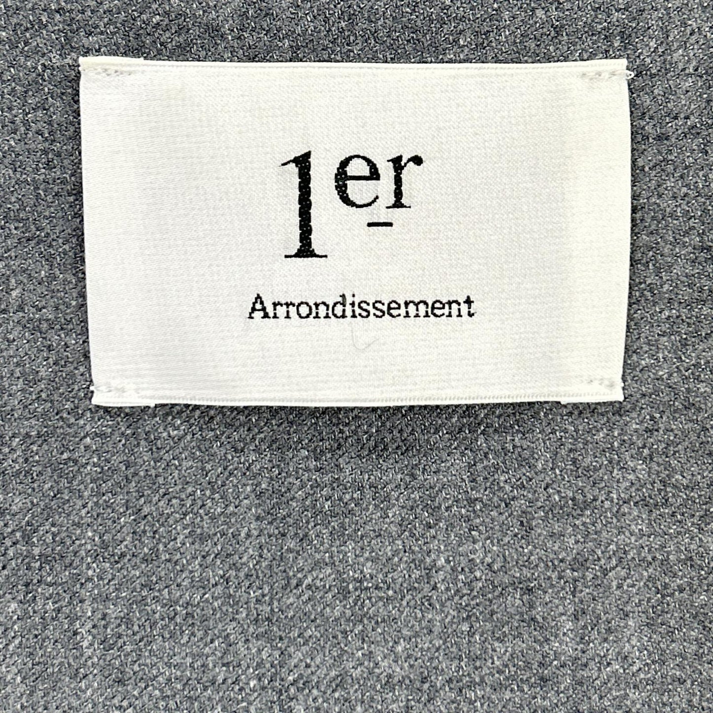 1er Arrondissement プルミエ アロンディスモン B1083AFA089A グレー バンドカラーシャツワンピース ワンピース