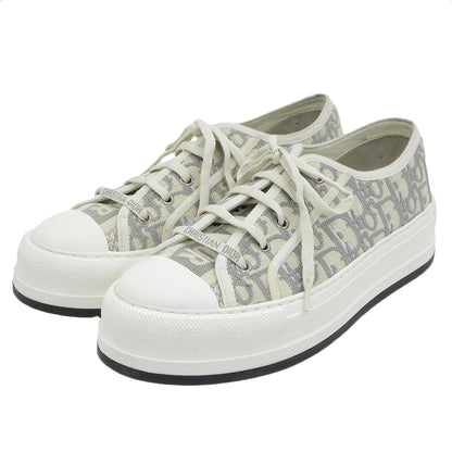 Christian Dior Walk'n'Dior Oblique Embroidery Platform Sneakers for Men Gray 39 Shoes