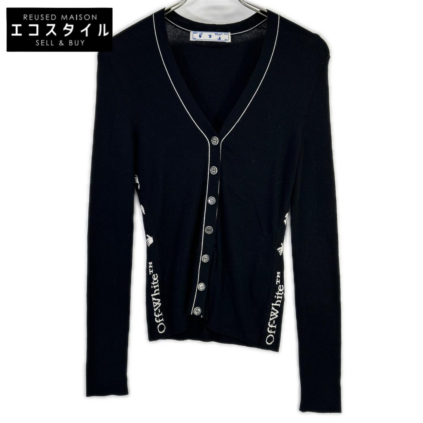 OFF-WHITE オフホワイト OWHB005E20KNI001 ブラック トップス